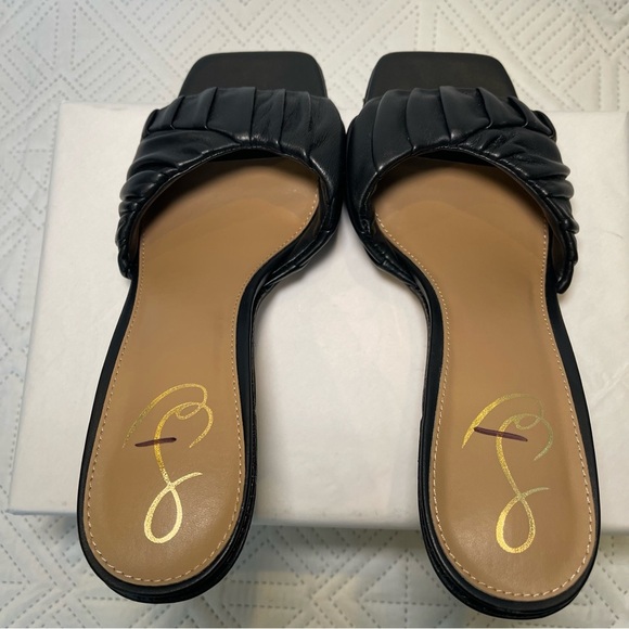 Sam Edelman Kittie Heeled Slide Sandals Size 8.5 In Black - Picture 5 of 10